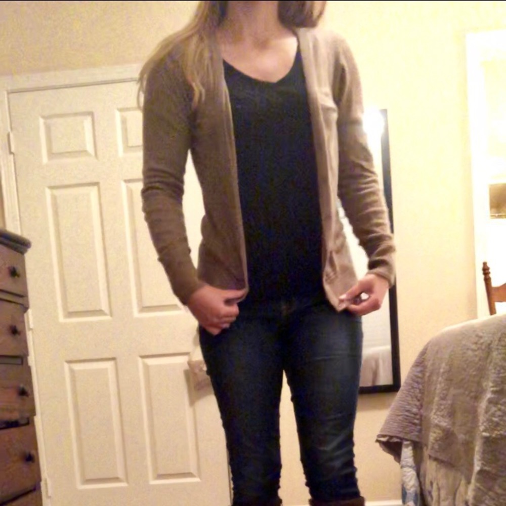 Taupe/Beige Cardigan